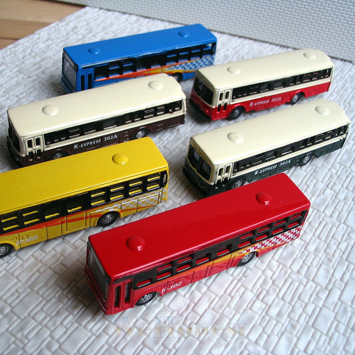 6 x N Guage 1:160 Diecast Mini Buses Model Buses